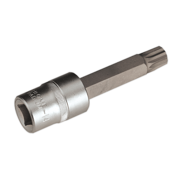 Spline Socket Bit 1/2"Sq Drive M14 x 100mm