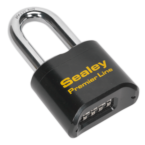 Steel Body Combination Padlock Long Shackle 62mm