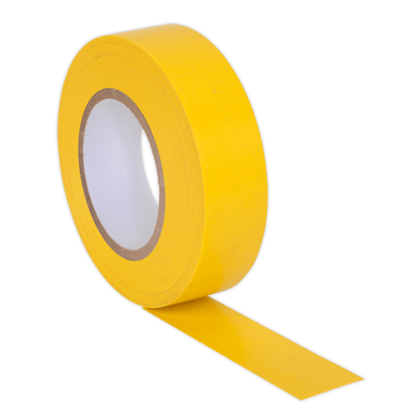 PVC Insulating Tape 19mm x 20m, Yellow - Pack of 10