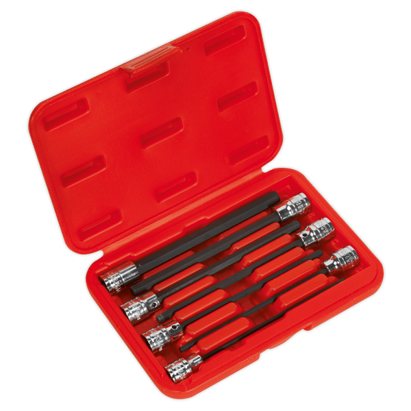 Hex Socket Bit Set 3/8"Sq Drive 7pc
