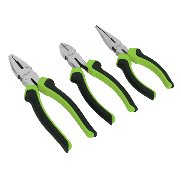 Siegen Comfort Grip Pliers Set 3pc