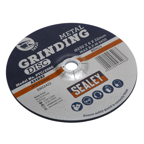 230 x 6mm Grinding Disc 22mm Bore