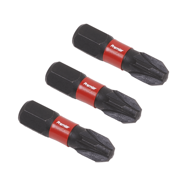 Pozi Impact Power Tool Bits #3 x 25mm 3pc