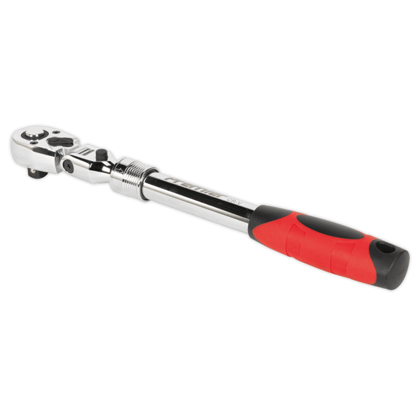 Locking Flexi-Head Extendable Ratchet Wrench 1/2"Sq Drive