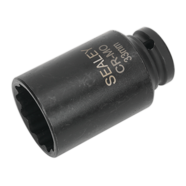 Bi-Hex Deep Impact Socket 1/2"Sq Drive 33mm