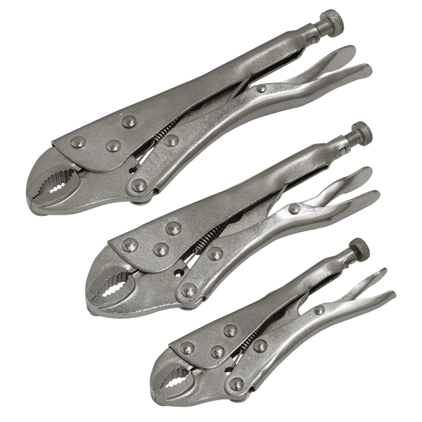 Siegen Locking Pliers Set 3pc