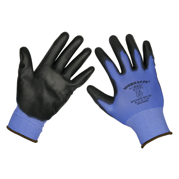 Lightweight Precision Grip Gloves, Large - Pack of 6 Pairs