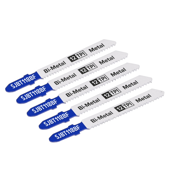 Jigsaw Blade for Metal 75mm 12tpi - Pack of 5