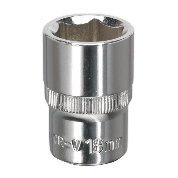 Fully Polished Socket 1/2"Sq Drive 18mm