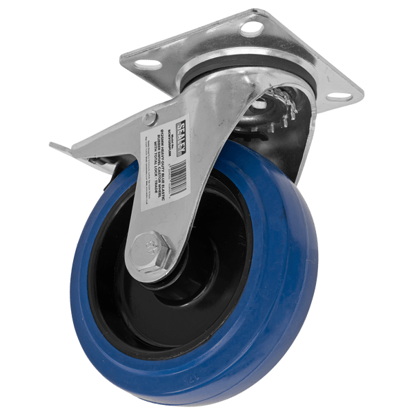 125mm Castor Wheel with Swivel Plate & Total Lock