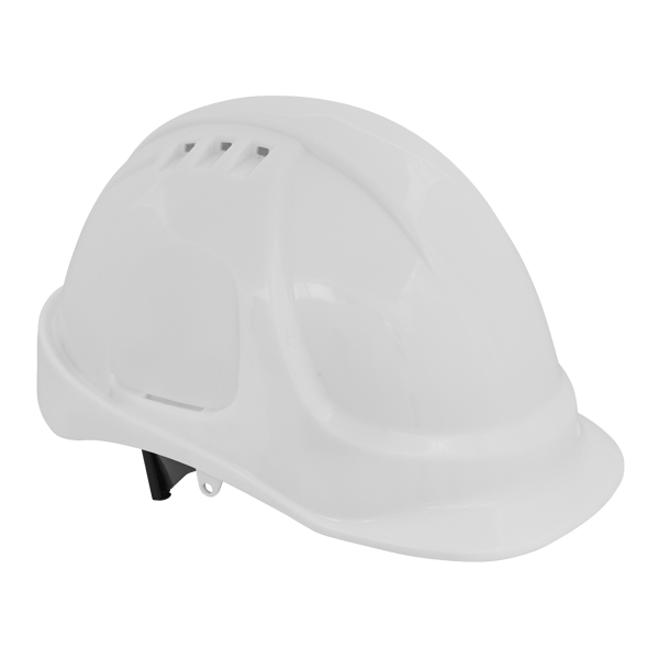 Vented Safety Helmet - White