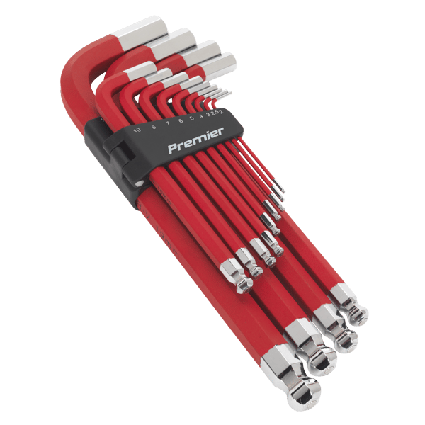 Jumbo Anti-Slip Ball-End Hex Key Set 13pc