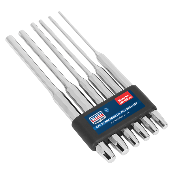 Long Parallel Pin Punch Set 6pc