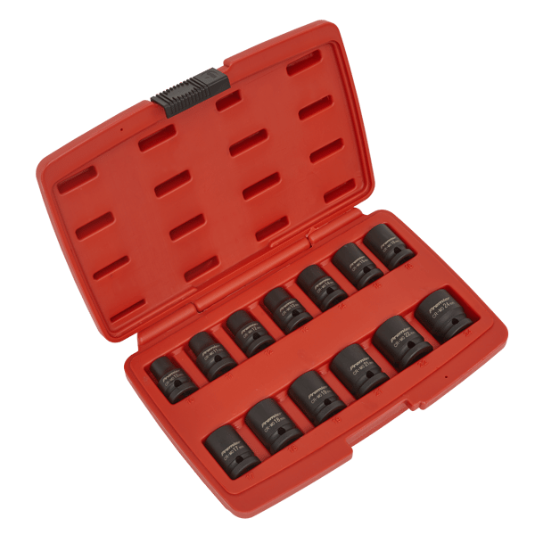 Impact Socket Set 1/2"Sq Drive 12-point 13pc