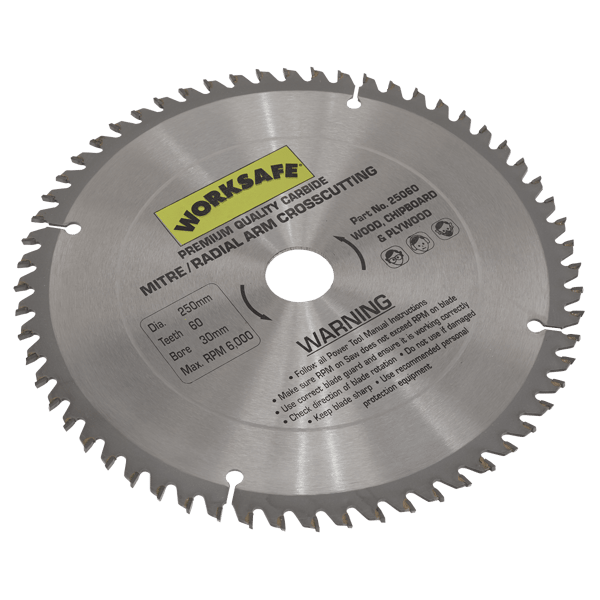 TCT Saw Blade 250 x 30mm 60tpu