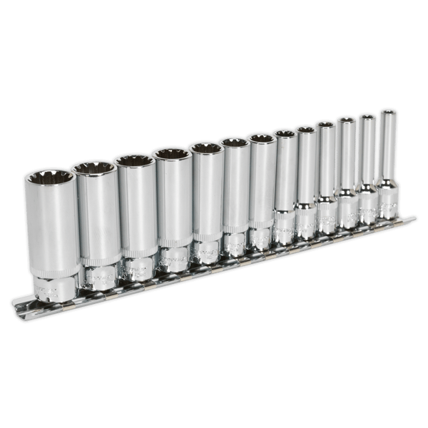 Total Drive(R) Deep Socket Set 1/4"Sq Drive 13pc