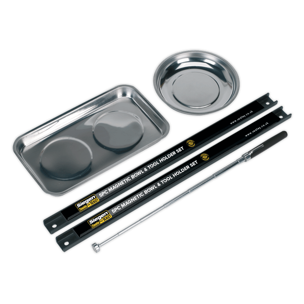 Siegen Magnetic Bowl & Tool Holder Set 5pc
