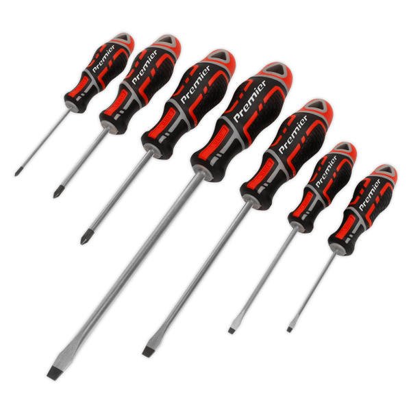 GripMAX(R) Screwdriver Set 7pc - Red
