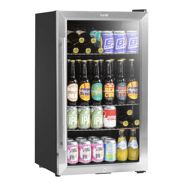 Wine, Beer & Drinks Fridge 85L Capacity - Stainless Steel