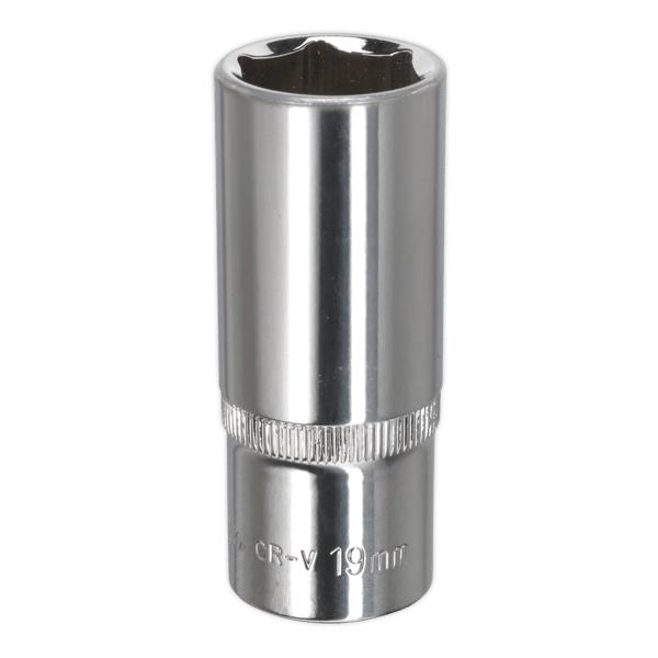 Fully Polished Socket 3/8"Sq Drive 19mm