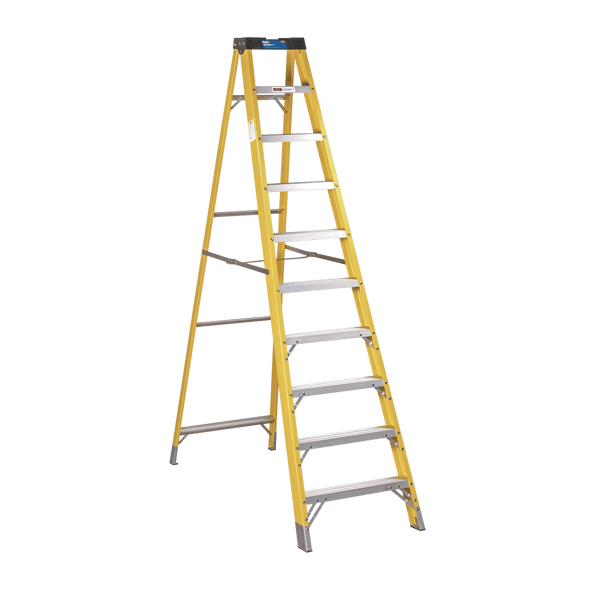 Fibreglass Step Ladder 9-Tread - EN 131
