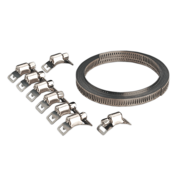 Self-Build Hose Clip Set 8mm Band Width