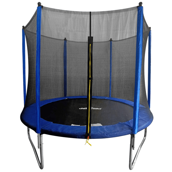 Heavy-Duty Outdoor Trampoline with Safety Enclosure Net 8ft