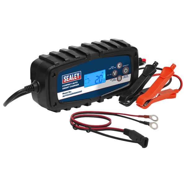 6/12V Compact Auto Smart Charger & Maintainer 4A