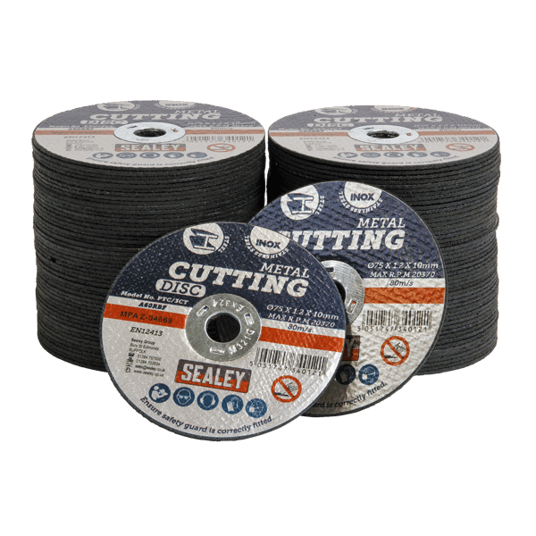 75 x 1.2mm Cutting Disc 10mm Bore - Pack of 100