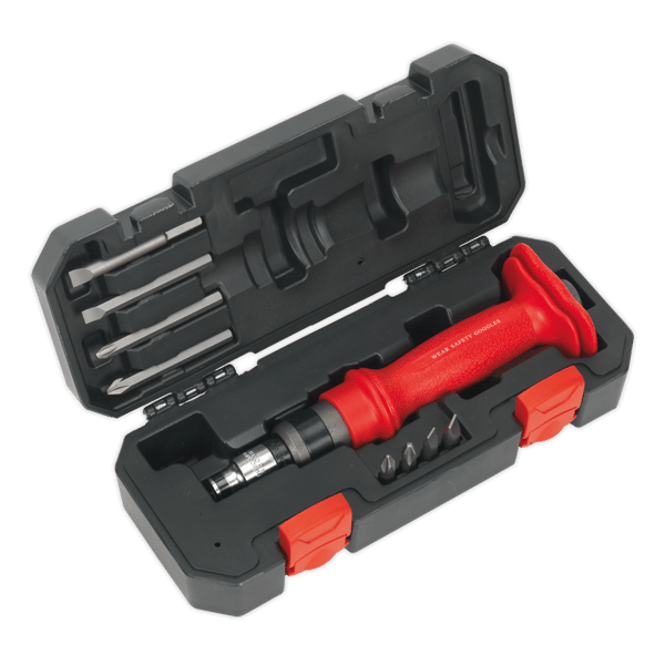 Heavy-Duty Impact Driver Set with Protection Grip 10pc