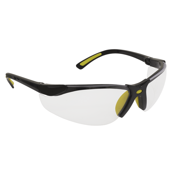 Zante Style Clear Safety Glasses with Flexi Arms