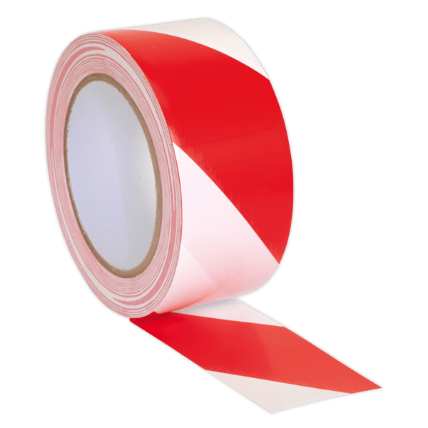 Hazard Warning Tape 50mm x 33m - Red/White