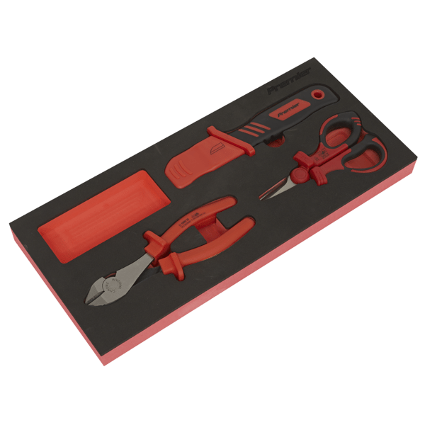 Insulated Cutting Set with Tool Tray 3pc - VDE Approved