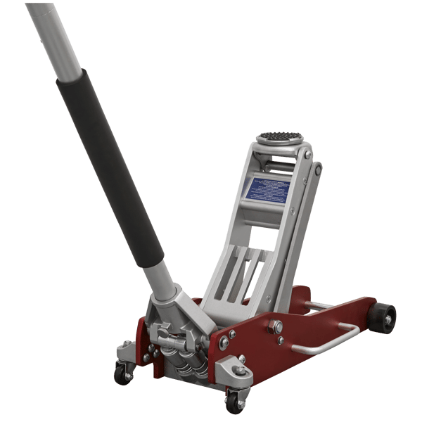 Low Profile Aluminium Trolley Jack with Rocket Lift 2.5 Tonne