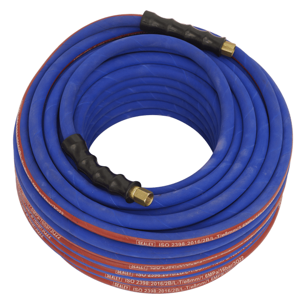 Extra-Heavy-Duty Air Hose with 1/4"BSP Unions 30m x 8mm