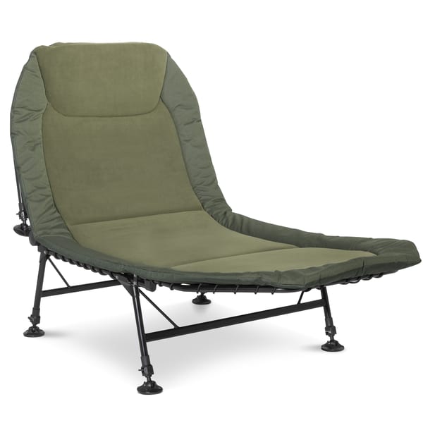 Adjustable Bedchair with Fleece Mattress & Pillow