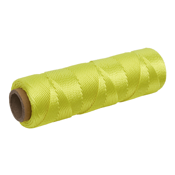 Braided Nylon Brick Line 76m - Yellow