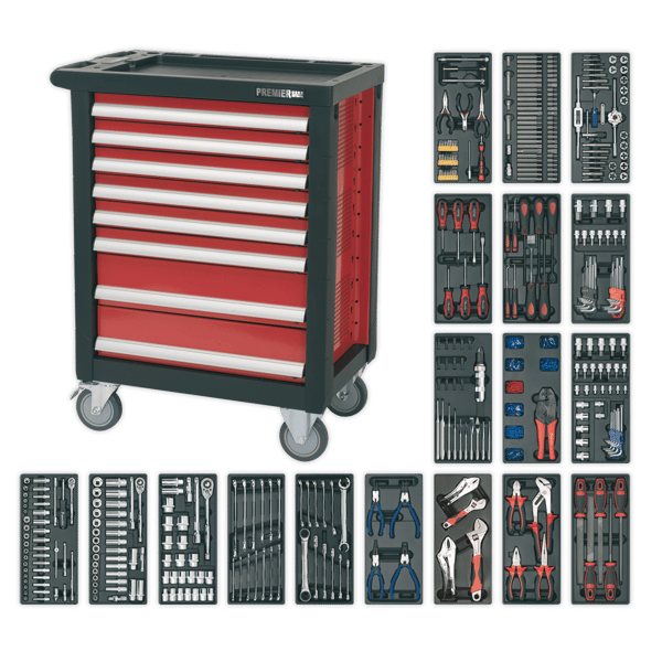 Rollcab 8 Drawer with 707pc Tool Kit