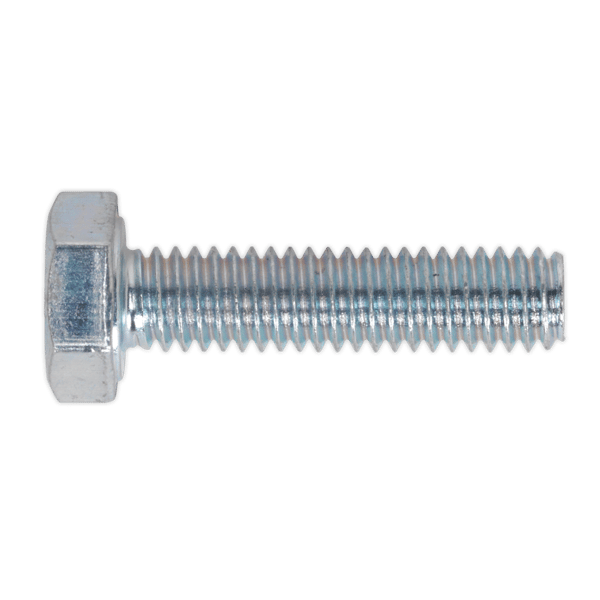 8.8 Zinc Plated HT Setscrew M4 x 10mm, DIN 933 - Pack of 50