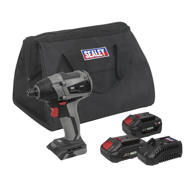 SV20 Series 1/4"Hex Brushless Cordless Impact Driver Kit 20V - 2 Batteries