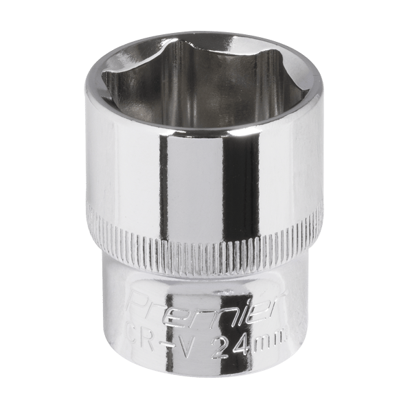 Fully Polished Socket 1/2"Sq Drive 24mm
