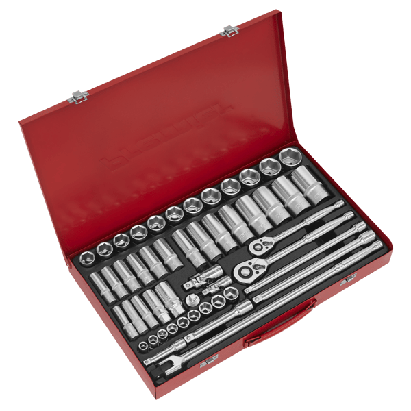 Socket Set 3/8" & 1/2"Sq Drive 50pc