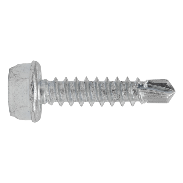 Zinc Plated Self-Drilling Hex Head Screw 4.2 x 19mm - Pack of 100