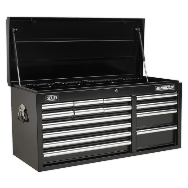 Superline PRO(R) Heavy-Duty Topchest 14 Drawer - Black