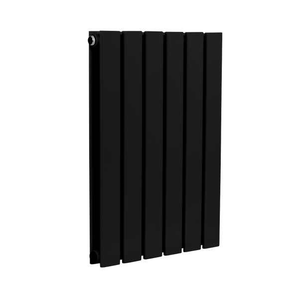 Baridi Horizontal Radiator Contemporary Double Flat Panel Design 600 x 420mm – Black