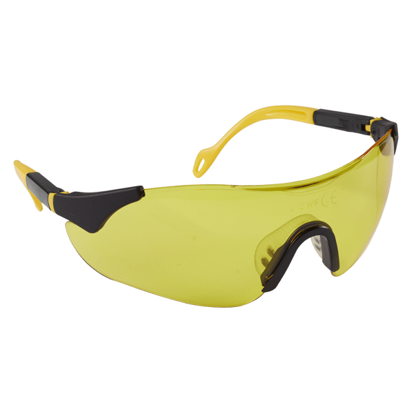 Sports Style High-Vision Safety Glasses with Adjustable Arms