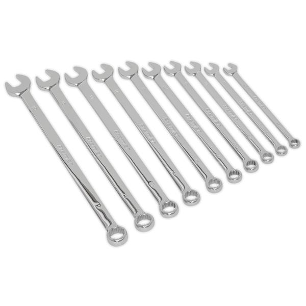 Extra-Long Combination Spanner Set 10pc