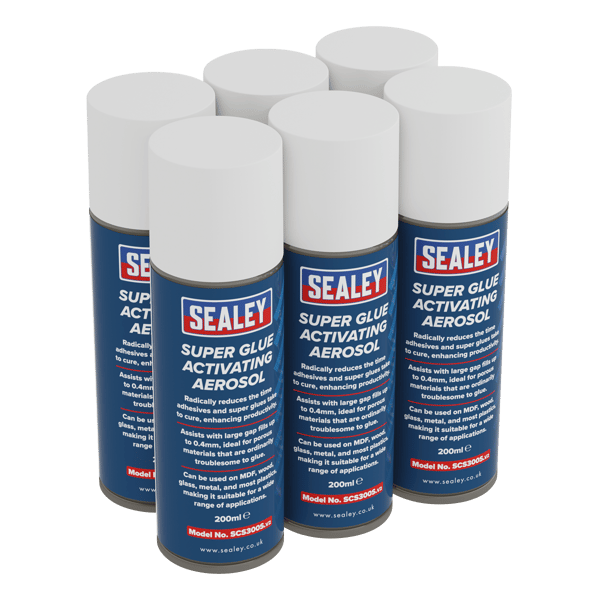 Super Glue Activating Aerosol 200ml - Pack of 6