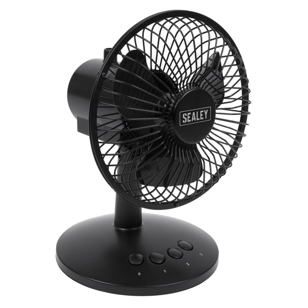 6" Oscillating USB Desk Fan 3-Speed