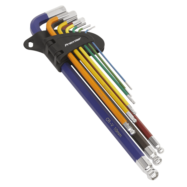 Extra-Long Ball-End Hex Key Set 9pc